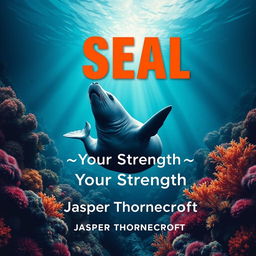 A flat book cover design titled 'SEAL-Your-Strength' in a large, dynamic font at the center, capturing attention