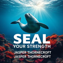 A flat book cover design featuring a bold, eye-catching title "SEAL-Your-Strength" in large, dynamic font prominently placed at the center