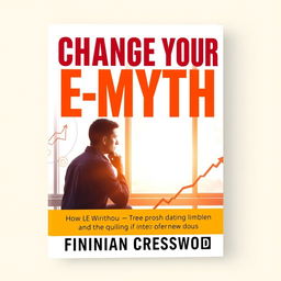 A flat book cover design featuring the title 'Change Your E-Myth' in bold, large font at the top, and the author name 'Finnian Cresswood' in smaller font underneath