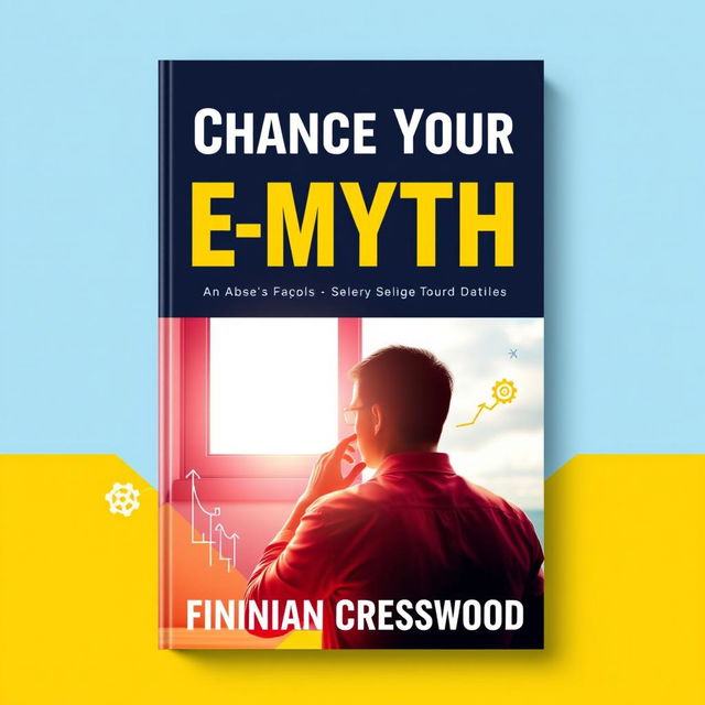 A flat book cover design featuring the title 'Change Your E-Myth' in bold, large font at the top, and the author name 'Finnian Cresswood' in smaller font underneath