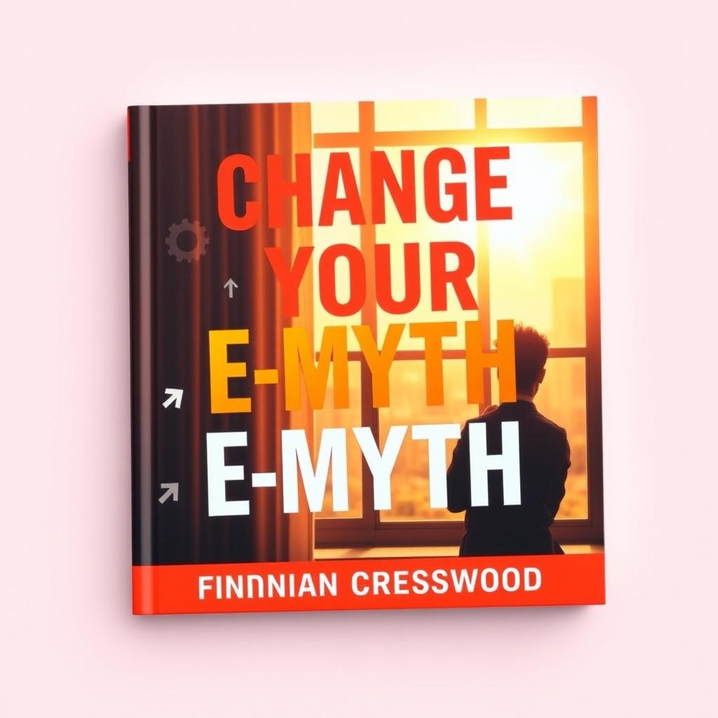 A flat book cover design featuring a large, bold, centered title: 'Change Your E-Myth' in an eye-catching font