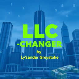 A realistic cityscape featuring towering skyscrapers that symbolize business success and growth