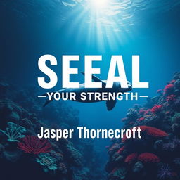 A flat book cover design titled "SEAL-Your-Strength" in large, dynamic font positioned at the center