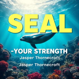 A flat cover design featuring a bold and eye-catching title: 'SEAL-Your-Strength' in large, dynamic font prominently positioned at the center