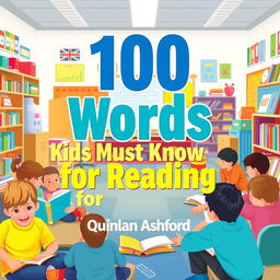 A vibrant and realistic classroom setting filled with children engaging in reading together