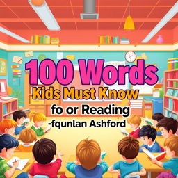 A vibrant and realistic classroom setting filled with children engaging in reading together
