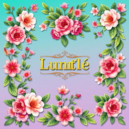 A realistic flat cover design that completely fills the entire square with vibrant colors and detailed graphics