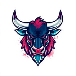 A striking logo design featuring a bull head, embodying the fierce spirit of esports