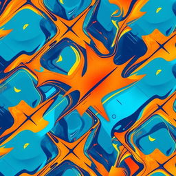 A flat cover design that completely fills the entire square, utilizing every inch of space with vibrant and eye-catching graphics