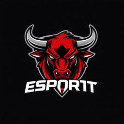 A bold and modern logo design featuring a stylized bull head, crafted in a sleek vector style