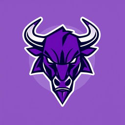 A modern esports logo featuring a stylized bull head, showcasing a fierce and dynamic appearance