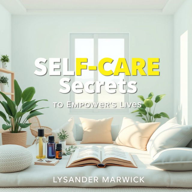 A flat book cover design titled 'SELF-CARE Secrets to Empower Autistic Lives' by author Lysander Marwick