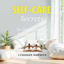 A book cover design for 'SELF-CARE Secrets to Empower Autistic Lives' by Lysander Marwick