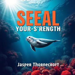A flat book cover design featuring a bold, eye-catching title: 'SEAL-Your-Strength' in large, dynamic font centered at the top