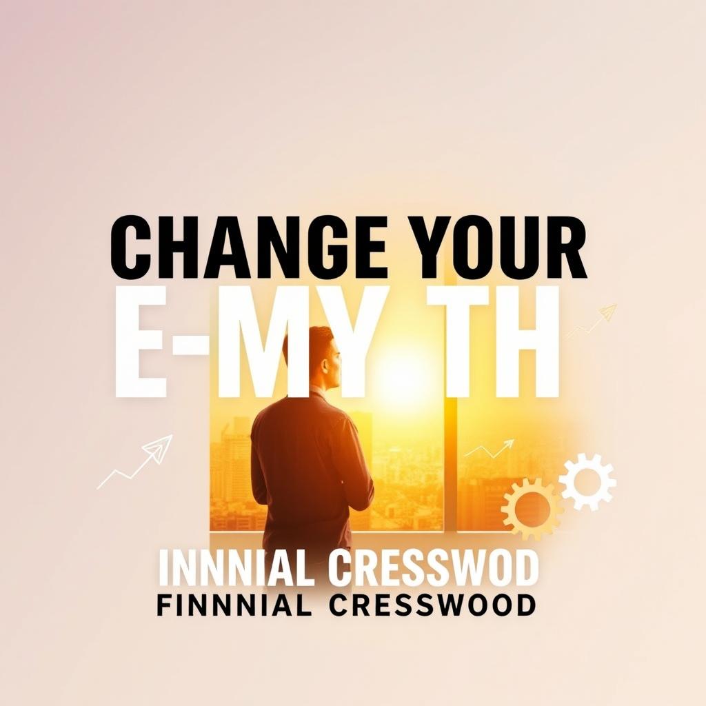 A flat book cover design featuring the bold, large title 'Change Your E-Myth' at the center, accompanied by the author's name 'Finnian Cresswood' in a smaller font below it