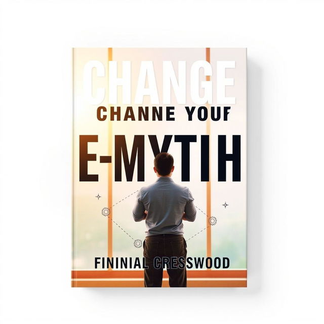 A flat book cover design featuring the bold, large title 'Change Your E-Myth' at the center, accompanied by the author's name 'Finnian Cresswood' in a smaller font below it