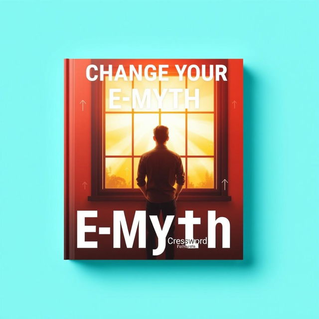 A flat book cover design featuring the title in bold, large font: "Change Your E-Myth" positioned centrally at the top