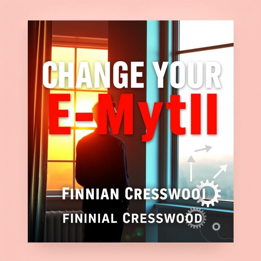 A flat book cover design featuring the title in bold, large font: "Change Your E-Myth" positioned centrally at the top