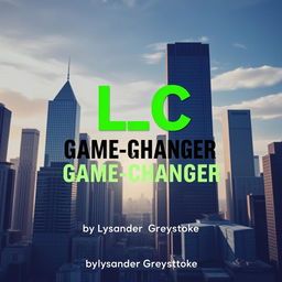 A realistic cityscape featuring skyscrapers to symbolize business success and growth as the backdrop