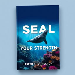 A flat book cover design titled 'SEAL-Your-Strength' prominently displayed in a large, dynamic font at the center