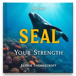 A flat book cover design titled 'SEAL-Your-Strength' prominently displayed in a large, dynamic font at the center