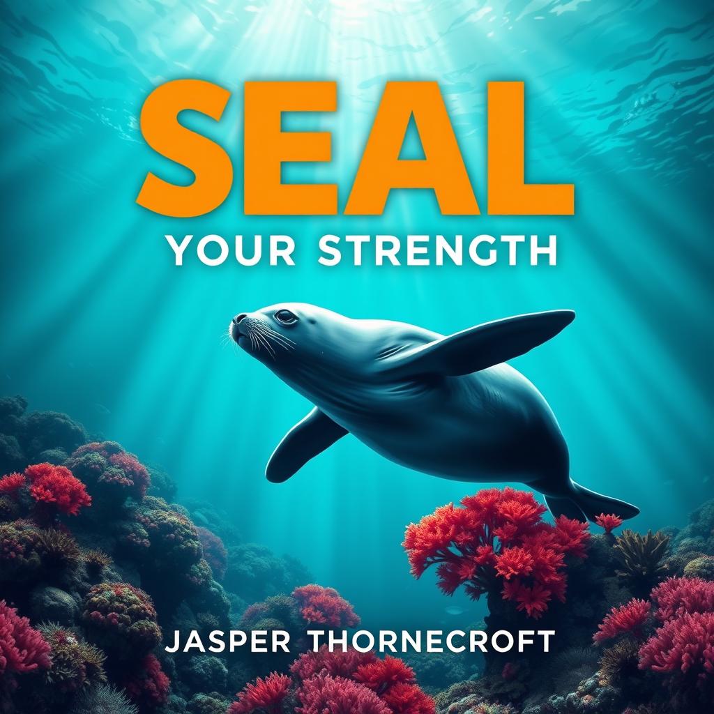 A book cover design titled 'SEAL-Your-Strength' in a bold, eye-catching large dynamic font centered at the top