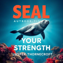 A book cover design titled 'SEAL-Your-Strength' in a bold, eye-catching large dynamic font centered at the top