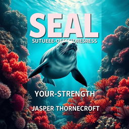 A book cover design titled 'SEAL-Your-Strength' in a bold, eye-catching large dynamic font centered at the top