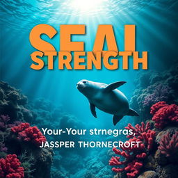 A book cover design titled 'SEAL-Your-Strength' in a bold, eye-catching large dynamic font centered at the top