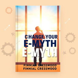 A flat book cover design featuring a vibrant, realistic image of a person deep in thought, standing in front of a large window with soft, bright light streaming through, symbolizing change and the birth of new ideas