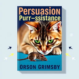 A flat cover design titled 'Persuasion Purr-sistence' in a large, bold font at the top, with 'Orson Grimsby' in a smaller font right below it