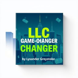 A flat cover design featuring a realistic cityscape filled with towering skyscrapers symbolizing business success and growth