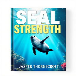 A flat book cover design featuring the bold, eye-catching title 'SEAL-Your-Strength' in large, dynamic font centered at the top
