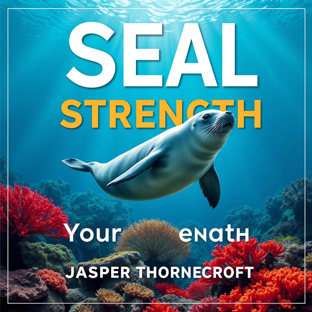 A flat book cover design featuring the bold, eye-catching title 'SEAL-Your-Strength' in large, dynamic font centered at the top