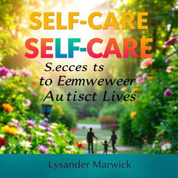 A realistic, serene book cover design for the title "SELF-CARE Secrets to Empower Autistic Lives" by Lysander Marwick
