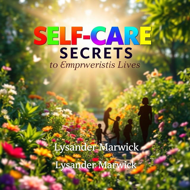 A realistic, serene book cover design for the title "SELF-CARE Secrets to Empower Autistic Lives" by Lysander Marwick