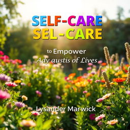 A realistic, serene book cover design for the title "SELF-CARE Secrets to Empower Autistic Lives" by Lysander Marwick
