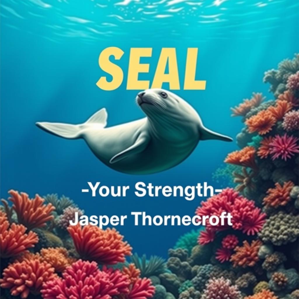A flat book cover design titled 'SEAL-Your-Strength' in a large, dynamic font, prominently placed at the center