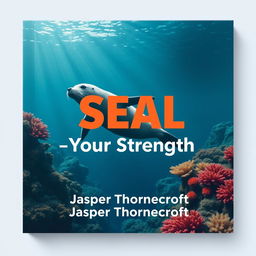 A flat book cover design titled 'SEAL-Your-Strength' in a large, dynamic font, prominently placed at the center