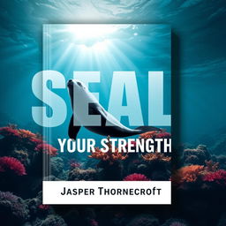 A flat book cover design titled 'SEAL-Your-Strength' in a large, dynamic font, prominently placed at the center