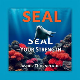 A flat book cover design titled 'SEAL-Your-Strength' in a large, dynamic font, prominently placed at the center