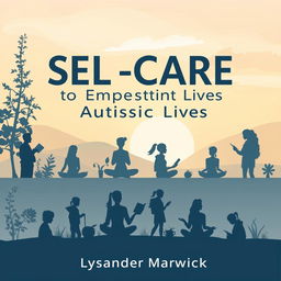 A flat book cover design featuring the title 'SELF-CARE Secrets to Empower Autistic Lives' in bold, large font at the top