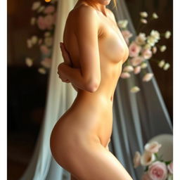 A beautiful artistic representation of a woman's body, capturing the elegance and grace of feminine form