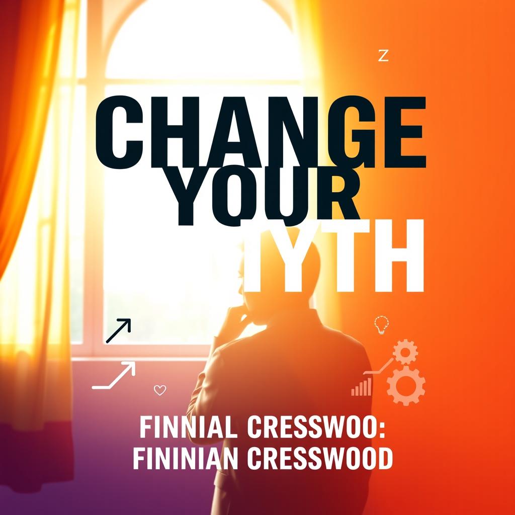 A flat book cover design titled 'Change Your E-Myth' in bold, large font, prominently placed at the center