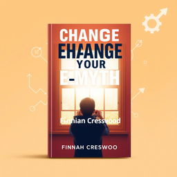 A flat book cover design titled 'Change Your E-Myth' in bold, large font, prominently placed at the center