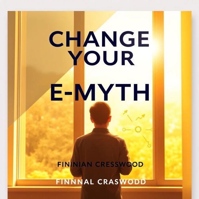 A flat book cover design titled **Change Your E-Myth** in large, bold font, centered at the top