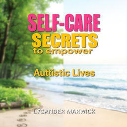 A book cover design for 'SELF-CARE Secrets to Empower Autistic Lives' by Lysander Marwick