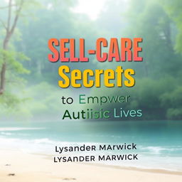 A book cover design for 'SELF-CARE Secrets to Empower Autistic Lives' by Lysander Marwick