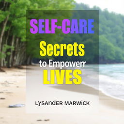 A book cover design for 'SELF-CARE Secrets to Empower Autistic Lives' by Lysander Marwick