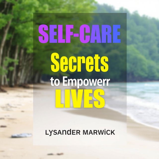 A book cover design for 'SELF-CARE Secrets to Empower Autistic Lives' by Lysander Marwick